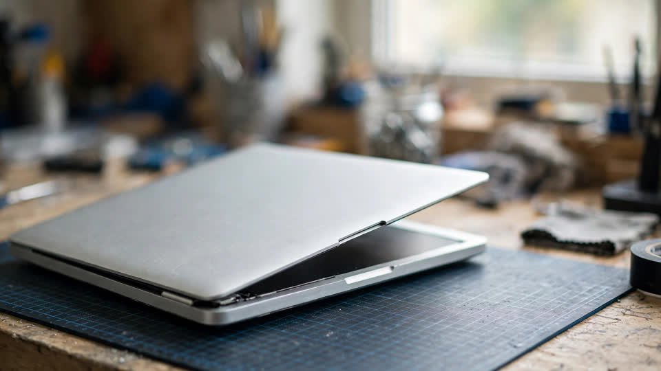 MacBook 蓋合唔埋、放枱面會搖:電池脹頂到機身變形,點分脹定彎?