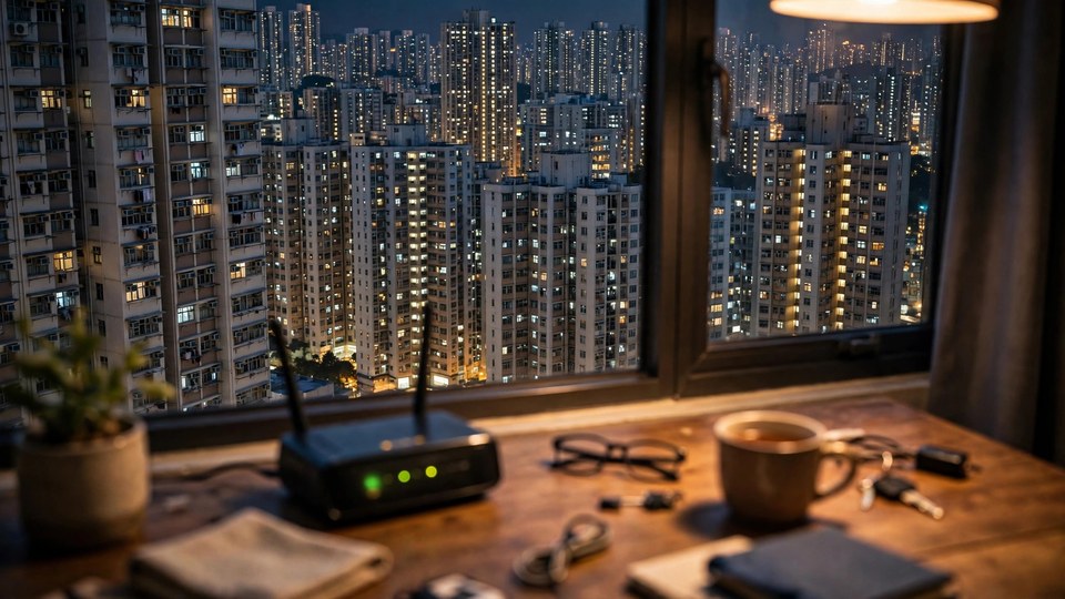 夜晚八點 WiFi 又慢：屋苑晚間高峰擠塞，點分係鄰居頻道擠塞定 ISP／路由器問題